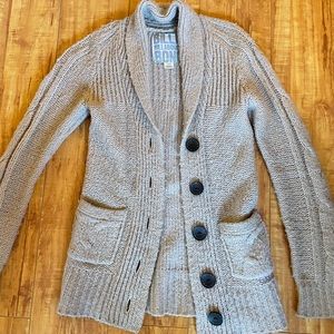 Billabong knitted pattern beige cardigan - XS